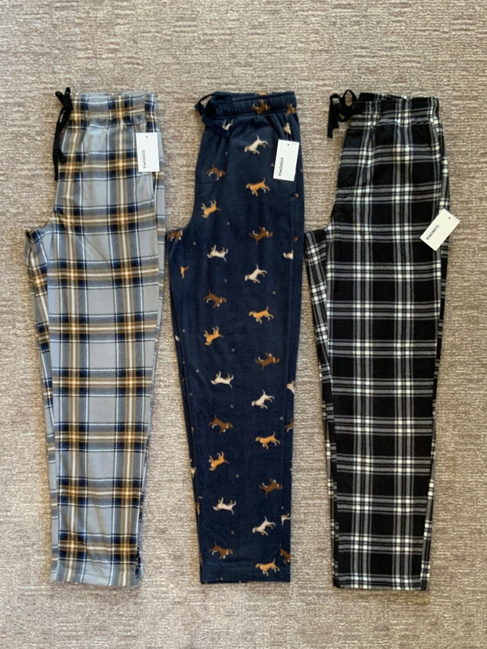 Sonoma Goods For Life® Microfleece Pajama Pants Lot of (3)